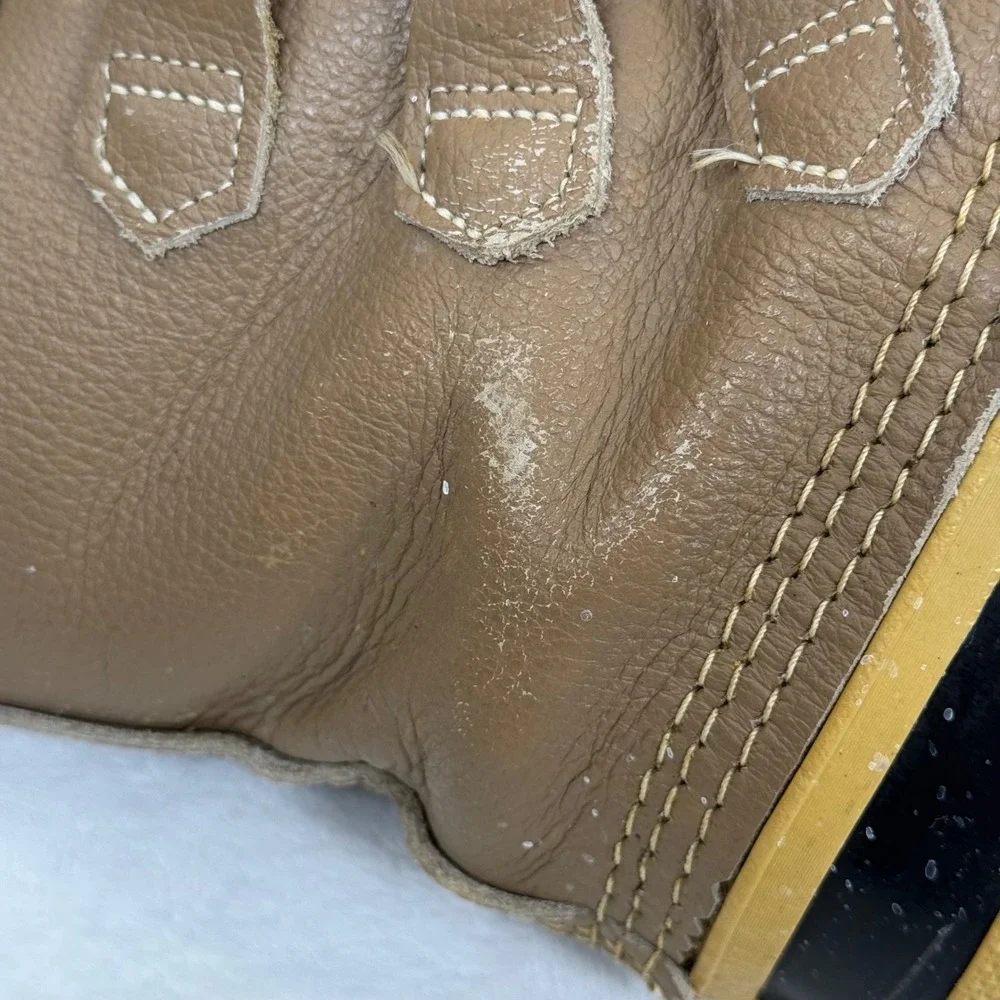 Sorel Caribou Winter Duck Boots Tan Black‎ Leather Rubber Made in Canada Mens 9
